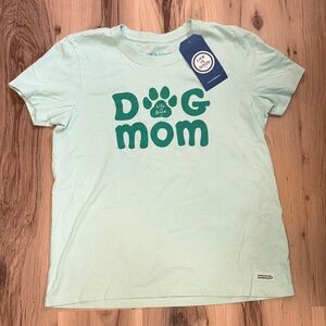 Life Is Good Dog Mom Tee - Mint Green